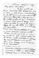 2 pages written 25 Apr 1869 by Charles Hunter Brown in Nelson Region to Sir Donald McLean, from Inward letters - Surnames, Bro