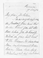 2 pages written 17 Dec 1874 by E J Mackay to Dr Daniel Pollen, from Inward letters - Surnames, McIn - Macka