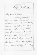 3 pages written 9 Jul 1860 by Michael Fitzgerald in Napier City to Sir Donald McLean, from Inward letters - Michael Fitzgerald