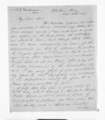 4 pages written 22 Sep 1857 by John Simpson Sanderson to Sir Donald McLean, from Inward letters - Surnames, Sal - Say
