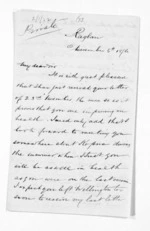 6 pages written 5 Dec 1876 by Robert Smelt Bush in Raglan to Sir Donald McLean in Wellington, from Inward letters - Robert S Bush