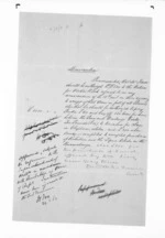 1 page written 24 Mar 1862 by Sir Donald McLean, from Native Land Purchase Commissioner - Papers