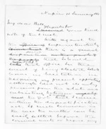 4 pages written 13 Jan 1863 by Sir Donald McLean in Napier City to Sir Francis Dillon Bell, from Inward letters - Francis Dillon Bell