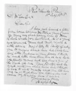 2 pages written 10 Jul 1856 by Hector Ross Duff to Sir Donald McLean, from Inward letters - Surnames, Duff