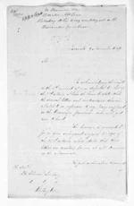 3 pages written 9 Nov 1849 by Sir Donald McLean in Taranaki Region, from Native Land Purchase Commissioner - Papers
