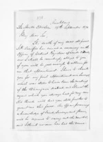 2 pages written 19 Sep 1870 by Andrew Sinclair in Auckland Region to Sir Donald McLean, from Inward letters - Andrew Sinclair