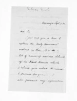 3 pages written 7 Sep 1862 by Stephenson Percy Smith, from Inward letters - Surnames, Smith