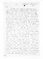 3 pages written 25 Feb 1853 by James Grindell in Ahuriri to Sir Donald McLean in Wellington, from Inward letters - James Grindell