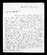 4 pages written 25 Nov 1850 by Robert Roger Strang in Wellington to Sir Donald McLean, from Family correspondence - Robert Strang (father-in-law)