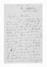4 pages written 20 Jun 1866 by Henry Robert Russell to Sir Donald McLean, from Inward letters - H R Russell