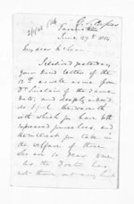 7 pages written 27 Jun 1854 by George Sisson Cooper in Taranaki Region to Sir Donald McLean, from Inward letters - George Sisson Cooper