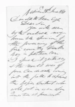 2 pages written 28 Jun 1861 by Daniel Marquis Munn in Napier City to Sir Donald McLean, from Inward letters - Daniel Munn