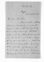 3 pages written 30 Sep 1859 by Michael Fitzgerald in Napier City to Sir Donald McLean, from Inward letters - Michael Fitzgerald