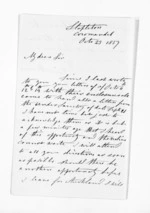 2 pages written 23 Oct 1857 by James Wathan Preece in Coromandel to Sir Donald McLean in Auckland Region, from Inward letters - James Preece