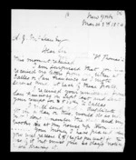 2 pages written 24 Sep 1852 by Archibald John McLean in New York City to Archibald John McLean, from Inward family correspondence - Archibald John McLean (brother)