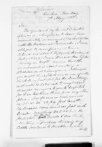 3 pages written 7 May 1865 by George Green in Kawhia to Sir Donald McLean, from Inward letters - Surnames, Gre