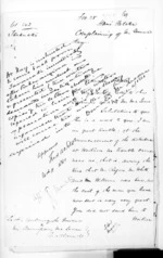 6 pages written 28 Feb 1861 by George William Drummond Hay in Taranaki Region to Sir Donald McLean in Auckland City, from Secretary, Native Department -  War in Taranaki and Waikato and King Movement