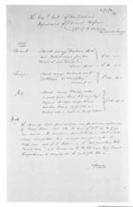 2 pages, from Superintendent, Hawkes Bay and Government Agent, East Coast - Miscellaneous papers