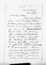 3 pages written 3 Jan 1871 by Sir Julius Vogel in Auckland Region to Sir Donald McLean, from Inward letters - Julius Vogel