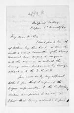 6 pages written 5 Mar 1860 by Michael Fitzgerald in Napier City to Sir Donald McLean, from Inward letters - Michael Fitzgerald