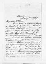 2 pages written 7 Jul 1869 by Dr Daniel Pollen in Auckland Region to Sir Donald McLean in Wellington, from Inward letters - Daniel Pollen
