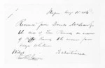 2 pages written 10 Aug 1863 by an unknown author in Napier City, from Native Land Purchase Commissioner - Papers