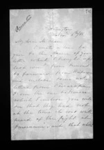 6 pages written 6 Nov 1866 by Canon Samuel Williams in Wellington to Sir Donald McLean, from Inward letters - Samuel Williams