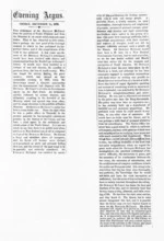 1 page, from Native Minister - Newspaper cuttings relating to McLean's native policy