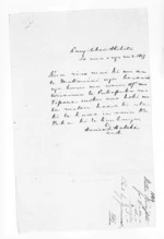 1 page written 2 Aug 1849 by Hunia in Rangitikei District to Sir Donald McLean, from Native Land Purchase Commissioner - Papers
