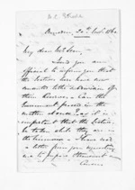 3 pages written 20 Nov 1860 by Alfred Rowland Chetham Strode in Dunedin City to Sir Donald McLean, from Inward letters - Surnames, Str - Stu