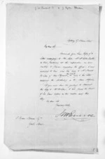 1 page written 17 Nov 1845 by an unknown author in Sydney to John Rogan, from Inward letters - Surnames, Esp - Eyr
