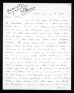 4 pages written 16 Jan 1870 by John Davies Ormond in Napier City to Dr Daniel Pollen, from Inward letters - J D Ormond