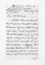 3 pages written 25 Dec 1869 by Edward Lister Green in Napier City to Sir Donald McLean, from Inward letters - Edward L Green