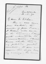 8 pages written 30 Nov 1870 by Henry Tacy Clarke in Auckland Region to Sir Donald McLean, from Inward letters - Henry Tacy Clarke