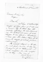 1 page written 2 Jun 1868 by George Thomson Chapman in Auckland City to Sir Donald McLean, from Inward letters - Surnames, Cha - Cla