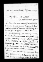 6 pages written 17 Apr 1873 by Alexander McLean in Maraekakaho to Sir Donald McLean, from Inward family correspondence - Alexander McLean (brother)