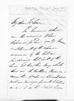 2 pages written 13 Jun 1852 by Sir Godfrey John Thomas to Sir Donald McLean, from Inward letters - Surnames, Tay - Tho