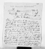 3 pages written 1 Apr 1874 by Sir Julius Vogel in Wellington City to Sir Donald McLean in Auckland City, from Inward letters - Julius Vogel