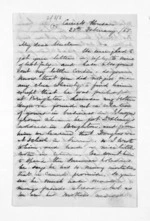 4 pages written 23 Feb 1865 by Maria Collins to Sir Donald McLean, from Inward letters - Surnames, Col - Com