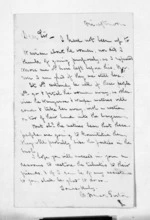 2 pages written by Rev Henry Hanson Turton to Sir Donald McLean, from Inward letters -  Rev Henry Hanson Turton