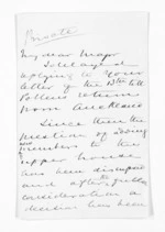 3 pages written 30 Nov 1875 by Sir Donald McLean, from Outward drafts and fragments