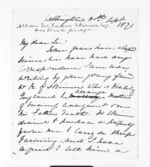 4 pages written 8 Sep 1871 by Sir Donald McLean in Wellington, from Outward drafts and fragments