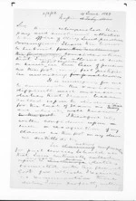 2 pages written 4 Jun 1863 by Sir Donald McLean, from Native Land Purchase Commissioner - Papers