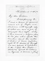 5 pages written 11 Apr 1872 by William Reeves in Christchurch City to William Gisborne, from Inward letters - Surnames, Ree - Rei