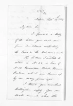 2 pages written 19 Sep 1859 by Edward Catchpool in Napier City to Sir Donald McLean, from Inward letters - Surnames, Car - Cha