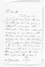 1 page written 20 Jun 1850 by Edward John Eyre to Alfred Domett, from Native Land Purchase Commissioner - Papers