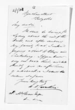 1 page written 8 Jul 1861 by William Douglas Carruthers to Sir Donald McLean, from Inward letters -  W D Carruthers