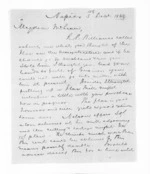 4 pages written 5 Dec 1869 by John Gibson Kinross in Napier City to Sir Donald McLean, from Inward letters -  John G Kinross