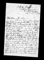 9 pages written 15 Sep 1858 by Annabella McLean to Sir Donald McLean, from Inward family correspondence - Annabella McLean (sister)