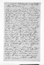 3 pages written 25 Aug 1869 by Voleur Lambe Machado Janisch in Wellington to Sir Donald McLean, from Inward letters -  V Janisch